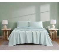 Linen Closet Luxury Cotton 300 Thread Count Organic Cotton 4-Piece Sheet Set, King, Aqua