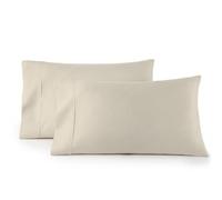 Linen Closet Luxury Cotton 600 Thread Count Performance Cotton King Pillowcases, Set of 2, Ivory