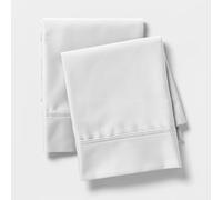 Linen Closet Luxury Cotton 600 Thread Count Performance Cotton Standard Pillowcases, Set of 2, White
