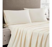 Linen Closet Luxury Cotton Percale King Pillowcases, Set of 2, Ivory