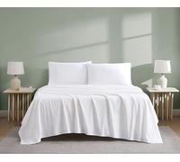 Linen Closet Organic Cotton Arctic White King Sheet Set 4 Piece Set