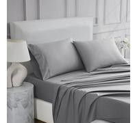 Linen Closet Ultimate Percale Dark Gray Full Set Sheet 4 Piece Set