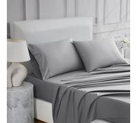 Linen Closet Ultimate Percale Dark Gray King Set Sheet 4 Piece Set