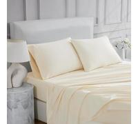 Linen Closet Ultimate Percale Ivory King Set Sheet 4 Piece Set