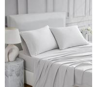 Linen Closet Ultimate Percale Light Gray King Set Sheet 4 Piece Set