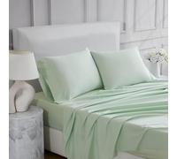 Linen Closet Ultimate Percale Sage Green Queen Set Sheet 4 Piece Set