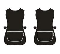 LINEN CLOSET Womens Tabards with Pockets for Ladies Cleaning Catering Chef Kitchen Aprons Unisex Hygea Tabard Apron Work Tabards Men