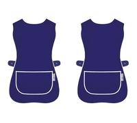 LINEN CLOSET Womens Tabards with Pockets for Ladies Cleaning Catering Chef Kitchen Aprons Unisex Hygea Tabard Apron Work Tabards Men