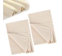 Linen Cloth Bread Baking, Pack of 2 Premium Baker's Lines, Linen Towels, Dough Cloth, Linen, Premium Bread Baking Accessories, Dough Cloth Made of Natural Linen, for Dough Preparation and Baking, 45 x