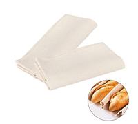 Linen Cloth Couche for Proofing Dough, Bread Baking Cloth, 2 Pieces, 75 x 45 cm