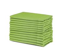 Linen Clubs Slub Cotton Dinner Napkins Lime Green Color,18x18 Inch with Mitered Corner Finish & Hemstitched Detailing offered (SET OF 6 PIECES)