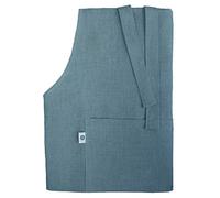 Linen & Cotton Apron, 100% Linen, Blue (70 x 100 cm), Unisex, with Pocket for Kitchen, Bakers, Crafting, Flower Shop, Garden, Coffee House, Tea Rooms