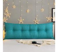 Linen Cotton Cushion Headboard Bed Cushion For Headboard And Reading Bedside Cushion Sofa Cushion Long Pillow For Bed Headboard,Teal-150x60x20cm