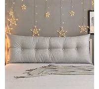 Linen Cotton Cushion Headboard Bed Cushion For Headboard And Reading Bedside Cushion Sofa Cushion Long Pillow For Bed Headboard,Gray-150x60x20cm