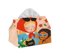 Linen Cotton Fabric Tissue Box Set S & L Size, Luxury Home Dining Table Organizer, Washable & Colorfast(Type5,S)