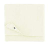 Linen & Cotton LTD White Square 100 x 100 cm Linen Tablecloth for Home Kitchen Coffee Dining Table Decoration Restaurant Hotel Summer Patio