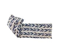 Linen/Cotton MICROWAVABLE UNSCENTED Wheat Bag-Navy Leaf
