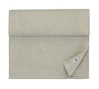 Linen & Cotton Natural Table Runner ANABELLA, 100% Linen - 47 x 270cm (18.8''x 108''), Beige/ Grey