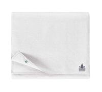 Linen & Cotton Tablecloth Waterproof Adele -100% Linen, White (147 x 240 cm) Water Stain Dirt Resistant Table Linen Cloth Cover Oilcloth Easy Care Anti Slip for Home Garden Outdoor Patio Summer Party