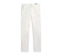 Linen-cotton trousers Straight Fit - male - Ralph Lauren - Straight Trousers - White - W36 L32 - Trousers W36 L32