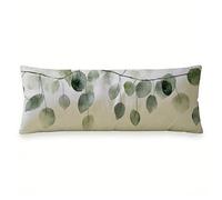 Linen Cushion Covers 120 cm, Simple Body Pillow Case for Sofa & Bed, Large Cushion Covers with Invisible Zipper, Pillowcase Leaf for Body Pillow and Sofa Cushions, Room Home Decoration Gifts 0N-93