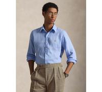Linen Custom Fit Shirt blue