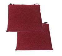 Linen Dining Chair Cushions with Ties - Set of 2/4/6 40x40cm Stylish Seat Pads for Kitchen & Office Comfortable Decorative Cushions for Home Dining