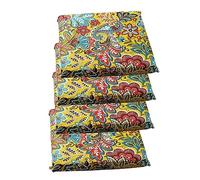 Linen Dining Chair Cushions with Ties - Set of 2/4/6 Comfortable Seat Pads for Kitchen & Office Decorative Soft Cushions 45x45cm for Enhanced Dining Experience