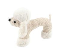 Linen Dog Toys, Indestructible Dog Toys Double-Layer Linen Textured Weave Durable Squeaky Dog Calming Toy for Aggressive Chewers Small Medium Breed and Fetch Lover