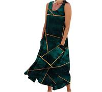 Linen Dresses for Women UK Clearance Summer Beach V Neck Button Midi Dress Short Sleeve Casual Dresses Pockets Elegant Solid Color Dress Loose Baggy Cotton Maxi Dress Ladies Dresses Size S-2XL