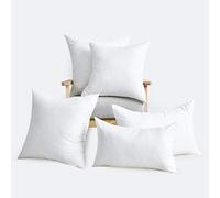 Linen Empire Cushion Inner Pads (Pack of 7) - Cushion Stuffer 12" x 12" (30 x 30 cm) - Hypoallergenic Bounce Back - Polyester, Hollowfibre Square Pillow Inserts (Set of 7, White)