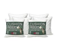 Linen Empire Cushion Inserts 18" x 18" Pack of 6 Cushion Inner Pads (45 x 45 cm) - White Square Bounce Back Decorative Scatter Cushion Stuffers - Sofa Bed Couch Pillows
