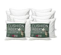 Linen Empire Cushion Inserts 28" x 28" Pack of 10 Cushion Inner Pads (70 x 70 cm) - White Square Bounce Back Decorative Scatter Cushion Stuffers - Sofa Bed Couch Pillows