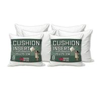 Linen Empire Cushion Inserts 30" x 30" Pack of 6 Cushion Inner Pads (75 x 75 cm) - White Square Bounce Back Decorative Scatter Cushion Stuffers - Sofa Bed Couch Pillows