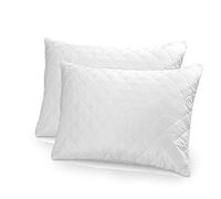 Linen Empire Pillows 2 pack hotel Quality for back, Stomach and side sleepers anti-allergy pillow with Quilted design and soft hollow-fiber hotel pillows