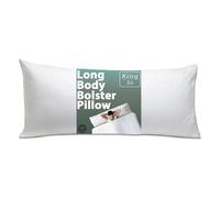 Linen Empire Premium Hollowfiber Filled White Bolster Pillows (KING, 5FT) Non-Allergenic Orthopedic Long Pillow for Back, Neck, Maternity Support- Multi purpose Pregnancy Support Bolster Pillow