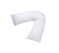 Linen Empire V Shaped Pillow Orthopedic Support Pillow for Back & Neck - Triangle Pillows for Adults, Nursing & Pregnancy Bounce Back Pillows - Anti Allergy Cushion