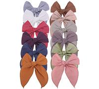 Linen Fable Bow Hair Clips Baby Girls Women Large Sailor Hair Bows Barrettes Accessories Hair Grips