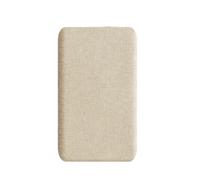 Linen Fabric 3D Wall Sticker Upholstered Anti-Collision | Peel And Stick Wall Panel Foam Headboard For Room Wall Decoration(Light brown,8 PCS-23x50cm)