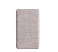 Linen Fabric 3D Wall Sticker Upholstered Anti-Collision | Peel And Stick Wall Panel Foam Headboard For Room Wall Decoration(Light grey,10 PCS-23x50cm)