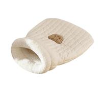 Linen Fabric Bed Cave - Washable Cozy Cat Beds | Cat Bed Cave, Cat Beds, Soft and Washable Design, Cat Sleeping Bag for and Winter, Cute Cat Sleeping Bag