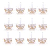 Linen Fabric Small Gift Bags 12Pieces Wedding Party Treats Bag Treat Packaging Accessories Gifting Bag Candy Gifts Holder Elegant Gift Packaging For Event
