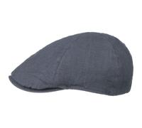 Lipodo Linen Flat Cap Ivy hat (S (55-56 cm) - Navy)