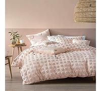 Haze Tufted Polka Dot Duvet Cover Set Linen House Peach Double