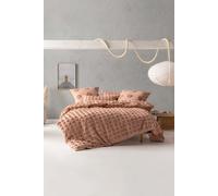 Linen House Haze Tufted Polka Dot Duvet Cover Set in Light Brown | Size: Double Linen House Light Brown Double