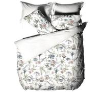 Linen House Luana White Fringed Cotton Duvet Cover Set