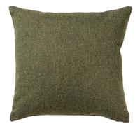 Linen Loft Classic Herringbone Tweed Cushion in Vintage Green. British Racing Green Traditional Check Design. 17x17 Square Cushion Cover