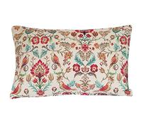 Linen Loft Traditional Style Morris Tapestry XL Rectangular Cushion Cover. Birds and Trailing Flowers. 23x15 (58 x 38cm) Rectangle Pillow Case. Vintage Victorian Styling.