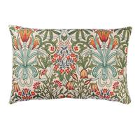 Linen Loft William Morris Woodland Weeds Tapestry XL Rectangular Cushion. Millefleur Floral Emblems and Botanical Design. 23x15 XL Cushion Cover