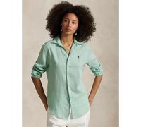 Linen Long Sleeve Shirt sea green